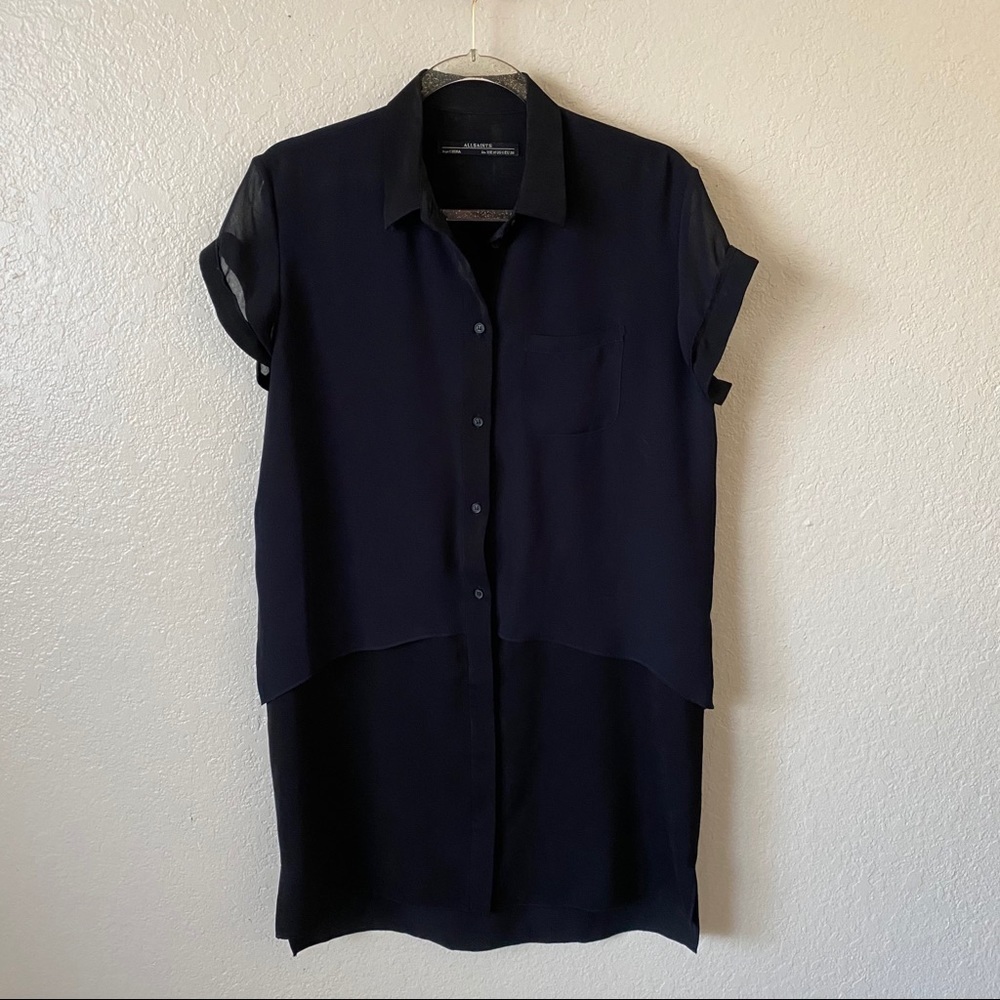 Allsaints carolee shirt dress size 6 - Picture 6 of 14